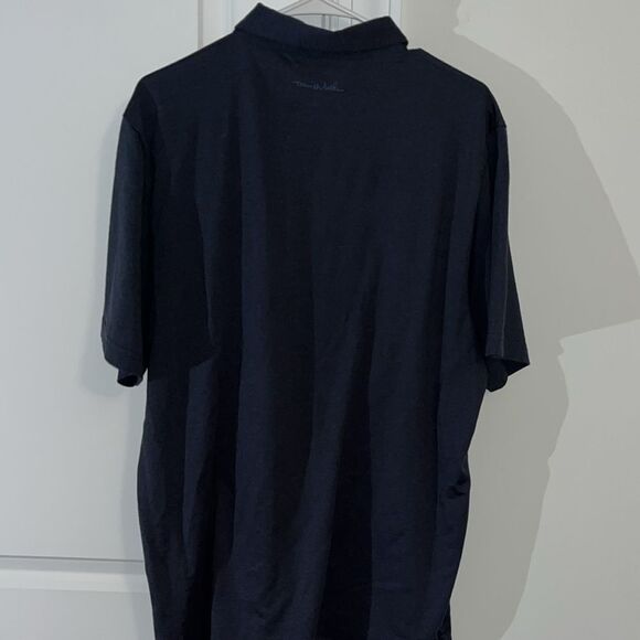 No Logo Dark Navy Blue Travis Mathew Golf Polo Shirt Classic fit XL Mens - Picture 6 of 6
